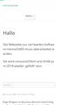 Mobile Screenshot of memocard.de